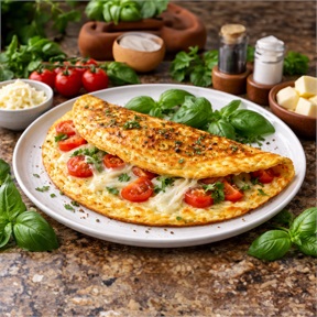 Mozzarellalı Omlet