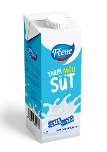 Flene Yarım Yağlı Süt